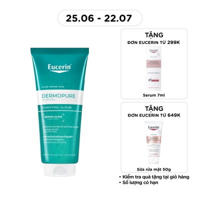 EUCERIN - Tẩy Tế Bào Chết Eucerin Cho Da Mụn DermoPure Clinical Purifying Scrub 100ml