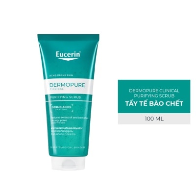 EUCERIN - Tẩy Tế Bào Chết Eucerin Cho Da Mụn DermoPure Clinical Purifying Scrub 100ml