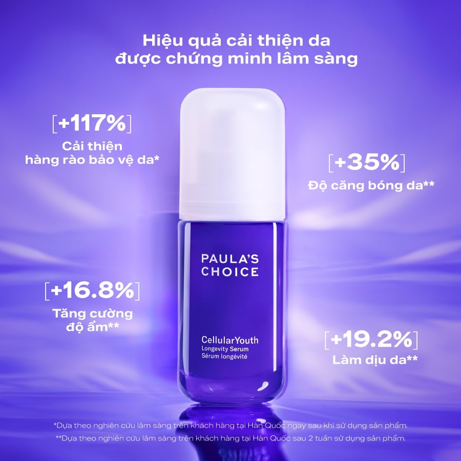 Tinh Chất Paula’s Choice Hỗ Trợ Giảm Nếp Nhăn, Săn Chắc Da CellularYouth Longevity Serum 30ml