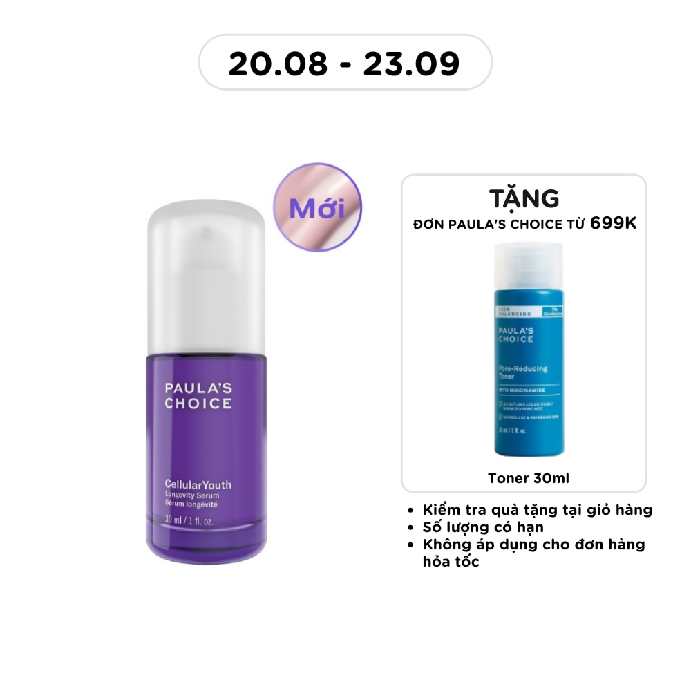 Tinh Chất Paula’s Choice Hỗ Trợ Giảm Nếp Nhăn, Săn Chắc Da CellularYouth Longevity Serum 30ml image