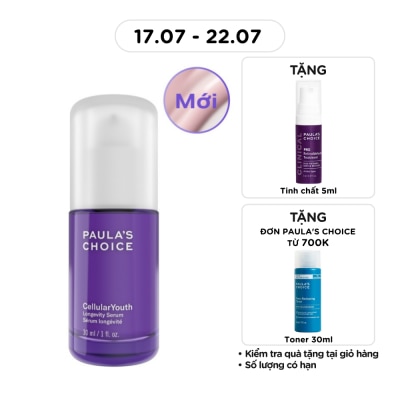 PAULA'S CHOICE - Tinh Chất Paula’s Choice Hỗ Trợ Giảm Nếp Nhăn, Săn Chắc Da CellularYouth Longevity Serum 30ml image