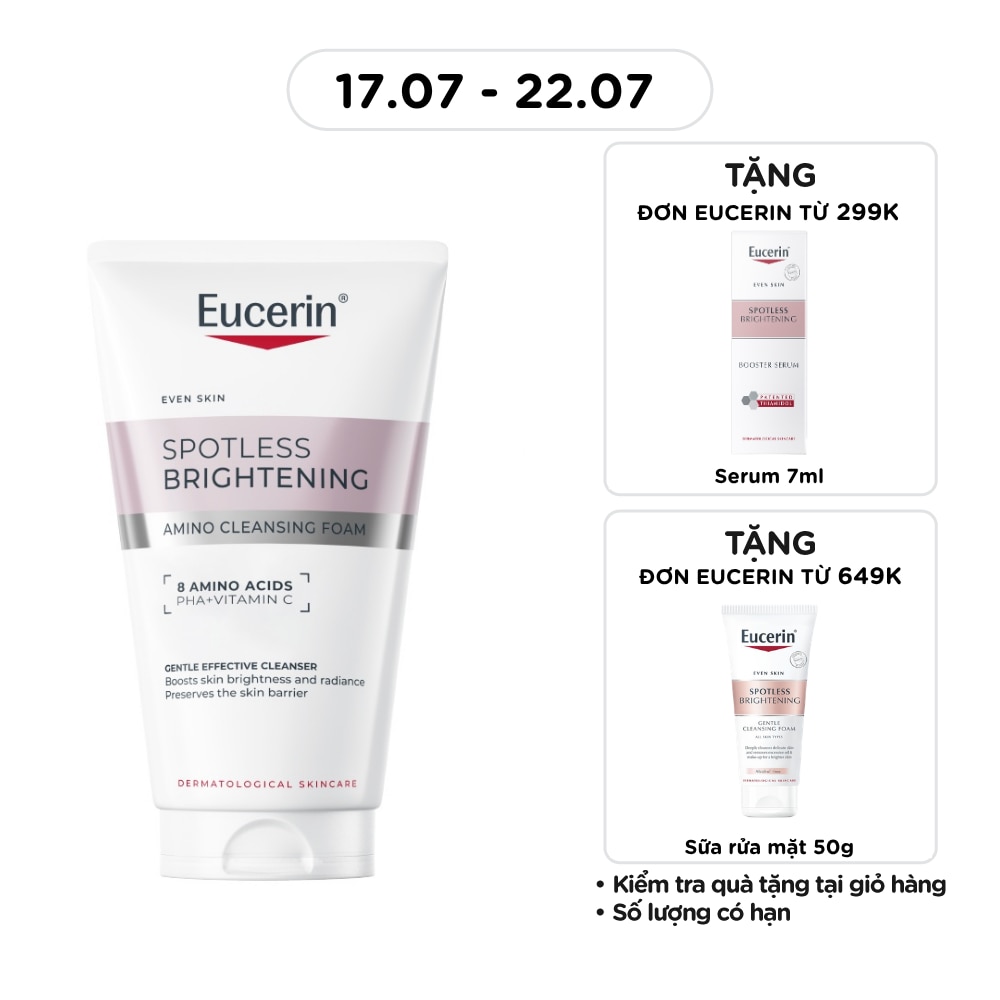 Sữa Rửa Mặt Làm Sáng Da Eucerin Spotless Brightening Amino Cleansing Foam 150ml