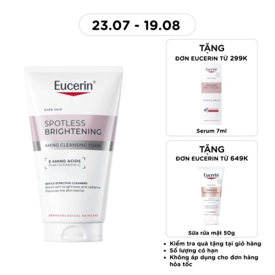 EUCERIN - Sữa Rửa Mặt Làm Sáng Da Eucerin Spotless Brightening Amino Cleansing Foam 150ml image
