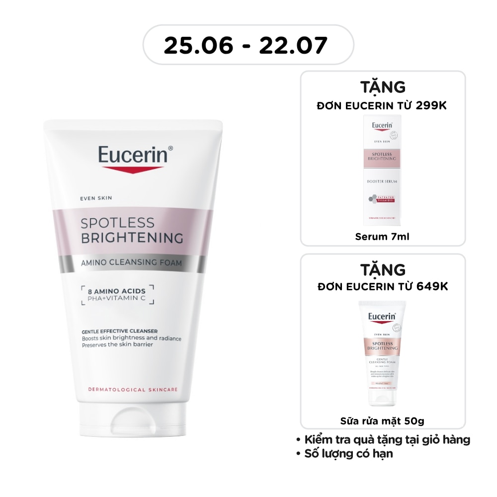 Sữa Rửa Mặt Làm Sáng Da Eucerin Spotless Brightening Amino Cleansing Foam 150ml
