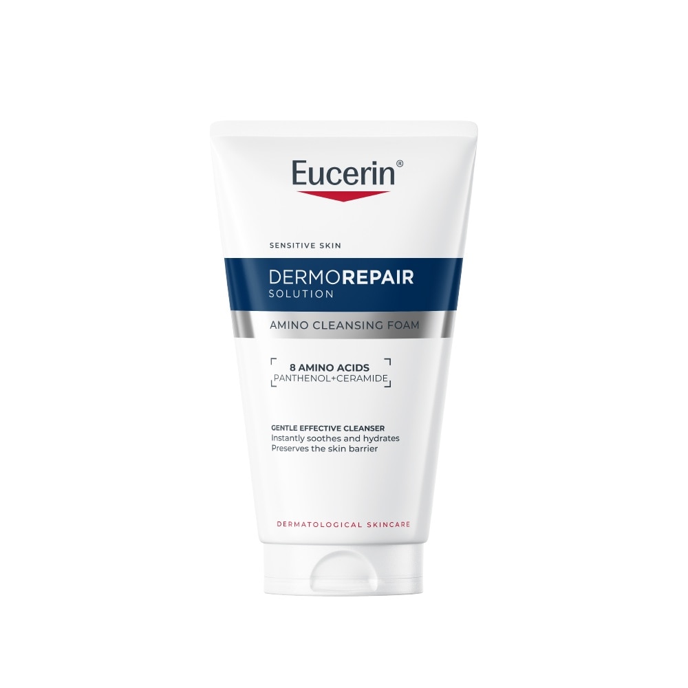 Sữa Rửa Mặt Cho Da Nhạy Cảm Eucerin Dermorepair Solution Amino Cleansing Foam 150ml image