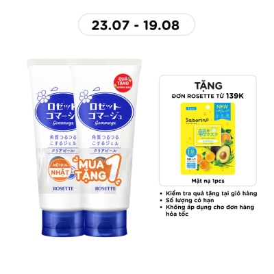ROSETTE - Combo 2 Tẩy Tế Bào Chết Rosette Gommage Clear Peel Thu Nhỏ Lỗ Chân Lông 180g image