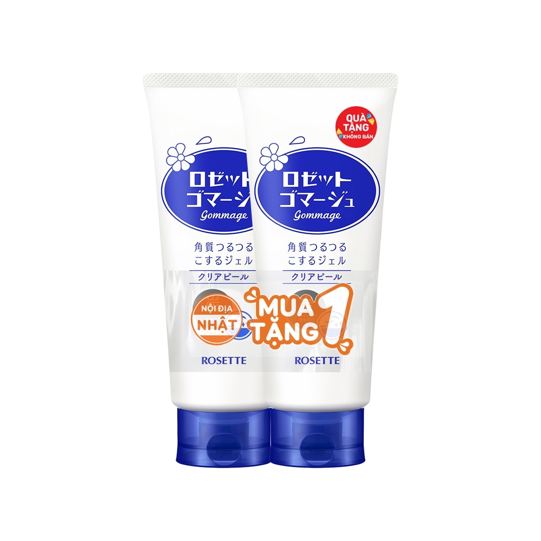Combo 2 Tẩy Tế Bào Chết Rosette Gommage Clear Peel Thu Nhỏ Lỗ Chân Lông 180g