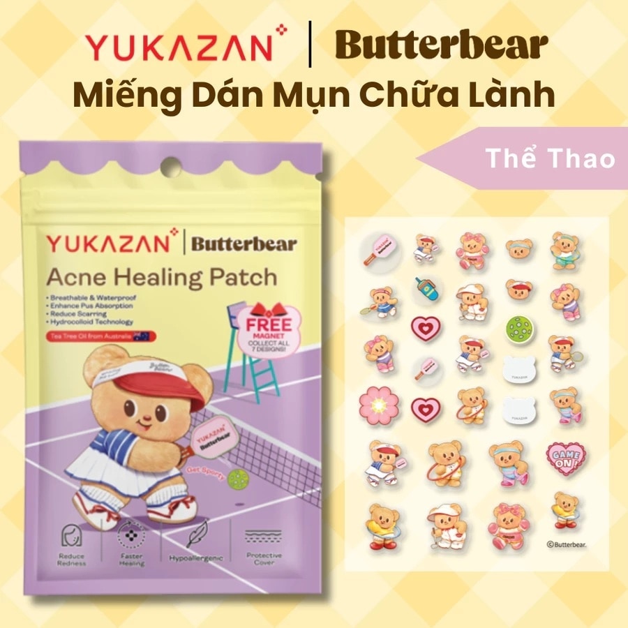 Yukazan Butterbear Acne Healing Patch (Get Sporty) 30pcs