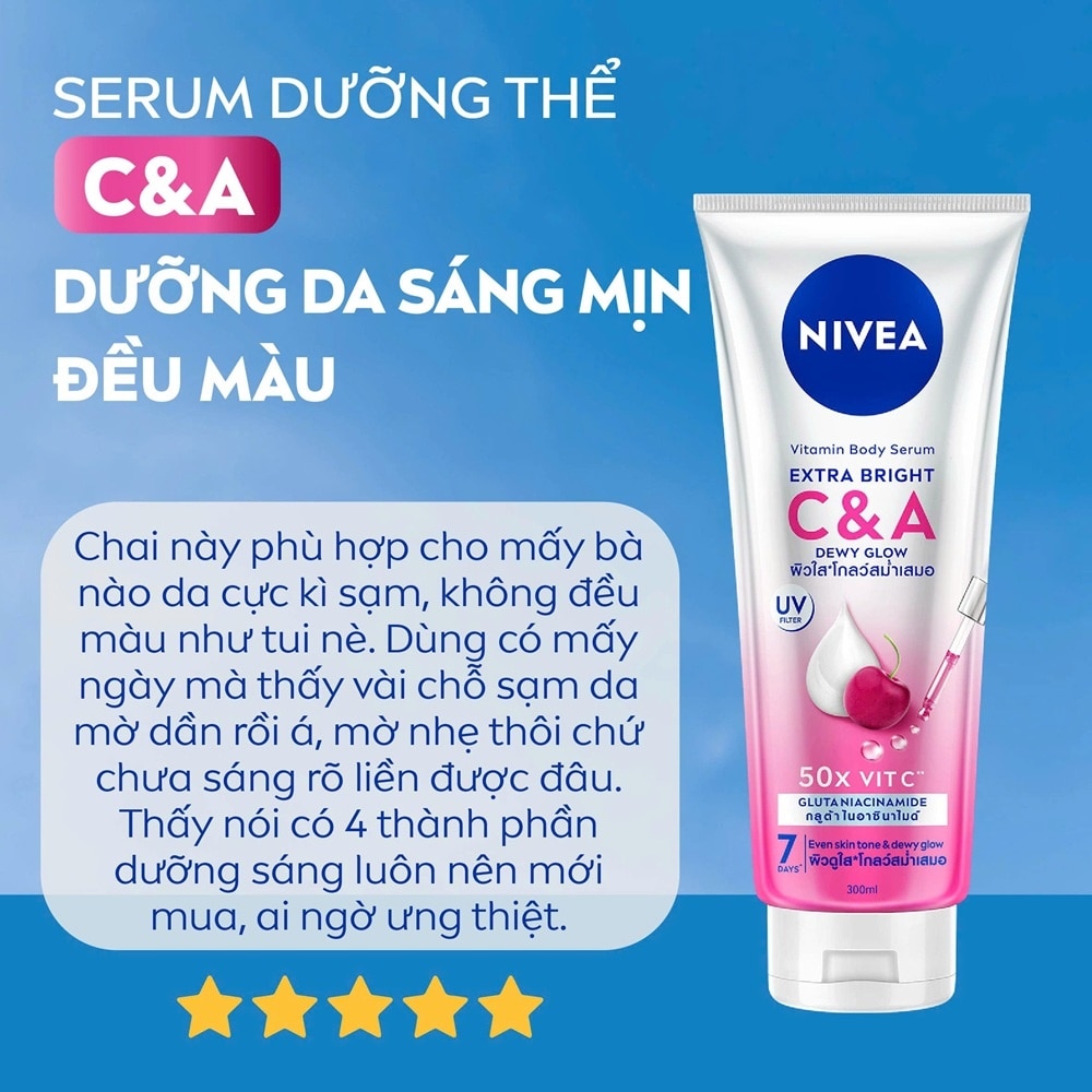 Nivea Vitamin Body Serum Extra Bright C & A 300ml