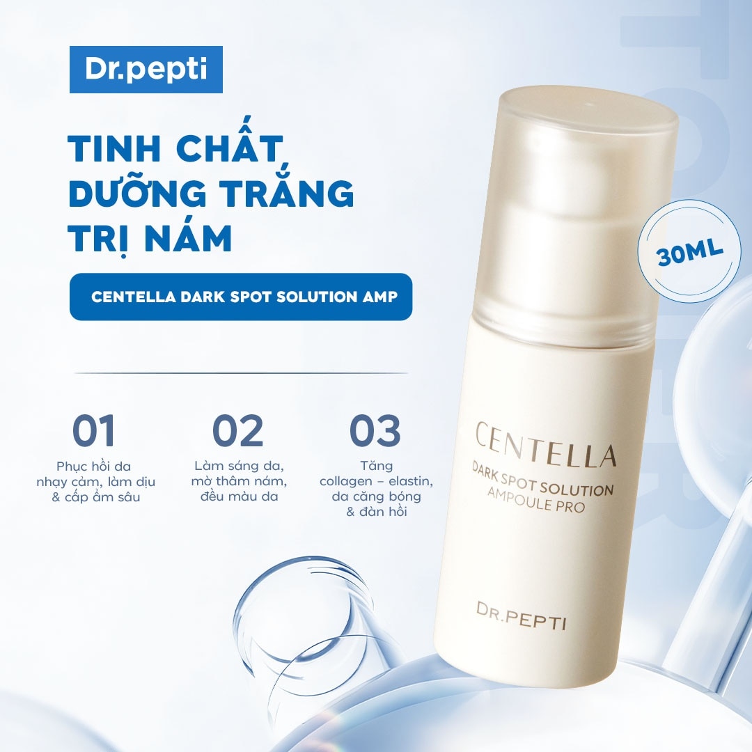Tinh Chất Dưỡng Trắng Dr.Pepti Centella Dark Spot Solution Ampoule Pro 30ml image