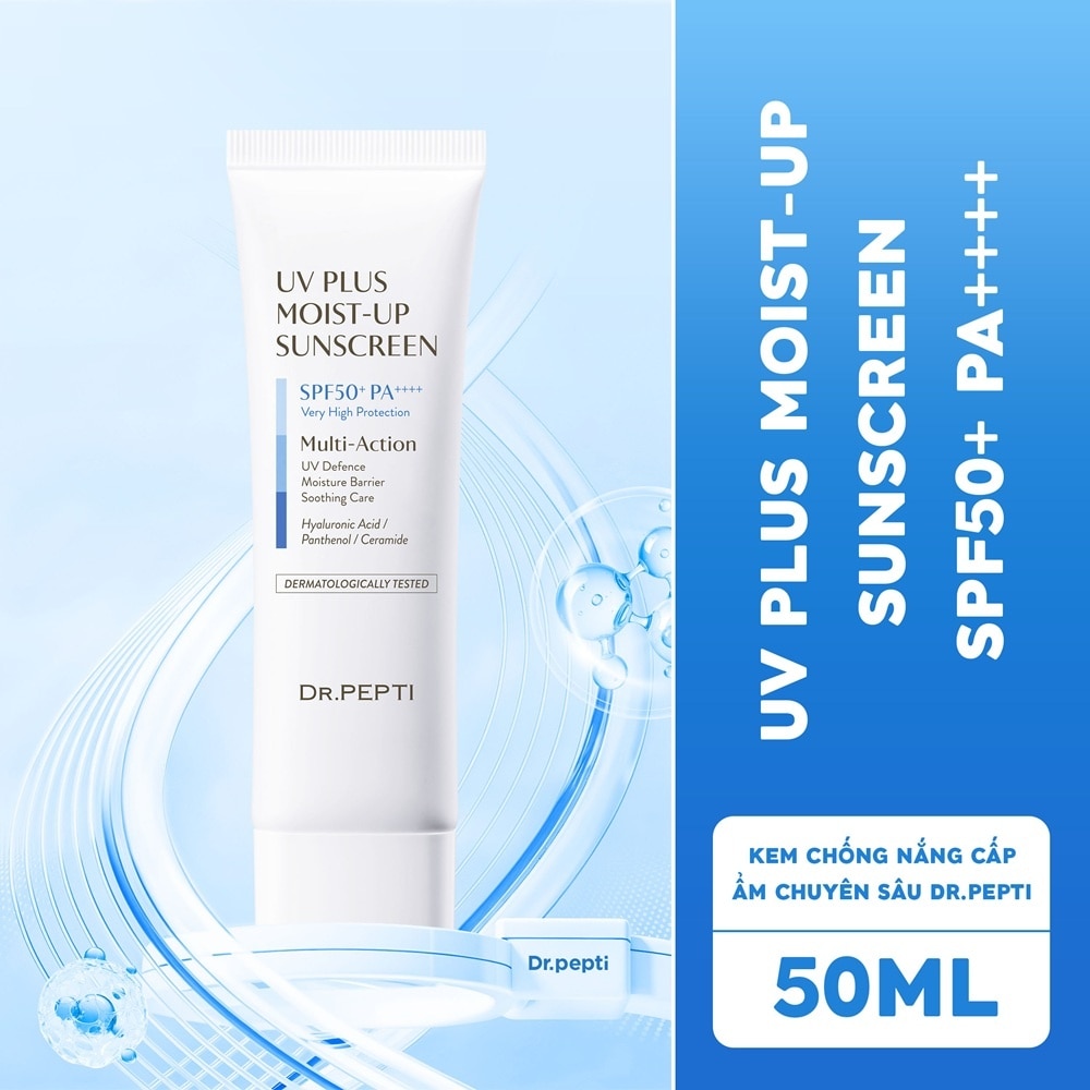 Kem Chống Nắng Cấp Ẩm Dr.Pepti UV Plus Moist-Up Sunscreen SPF50+ PA++++ 50ml image