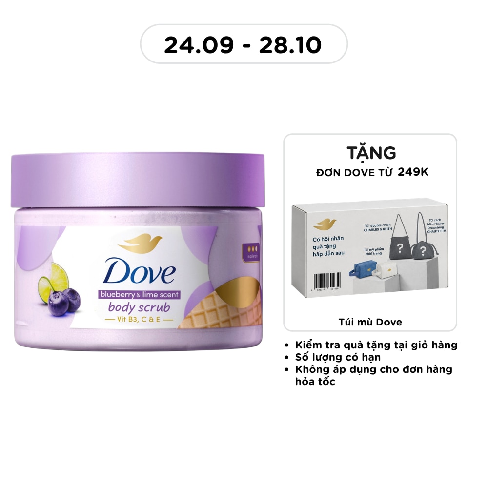 Dove Blueberry & Lime Body Scrub 280g image