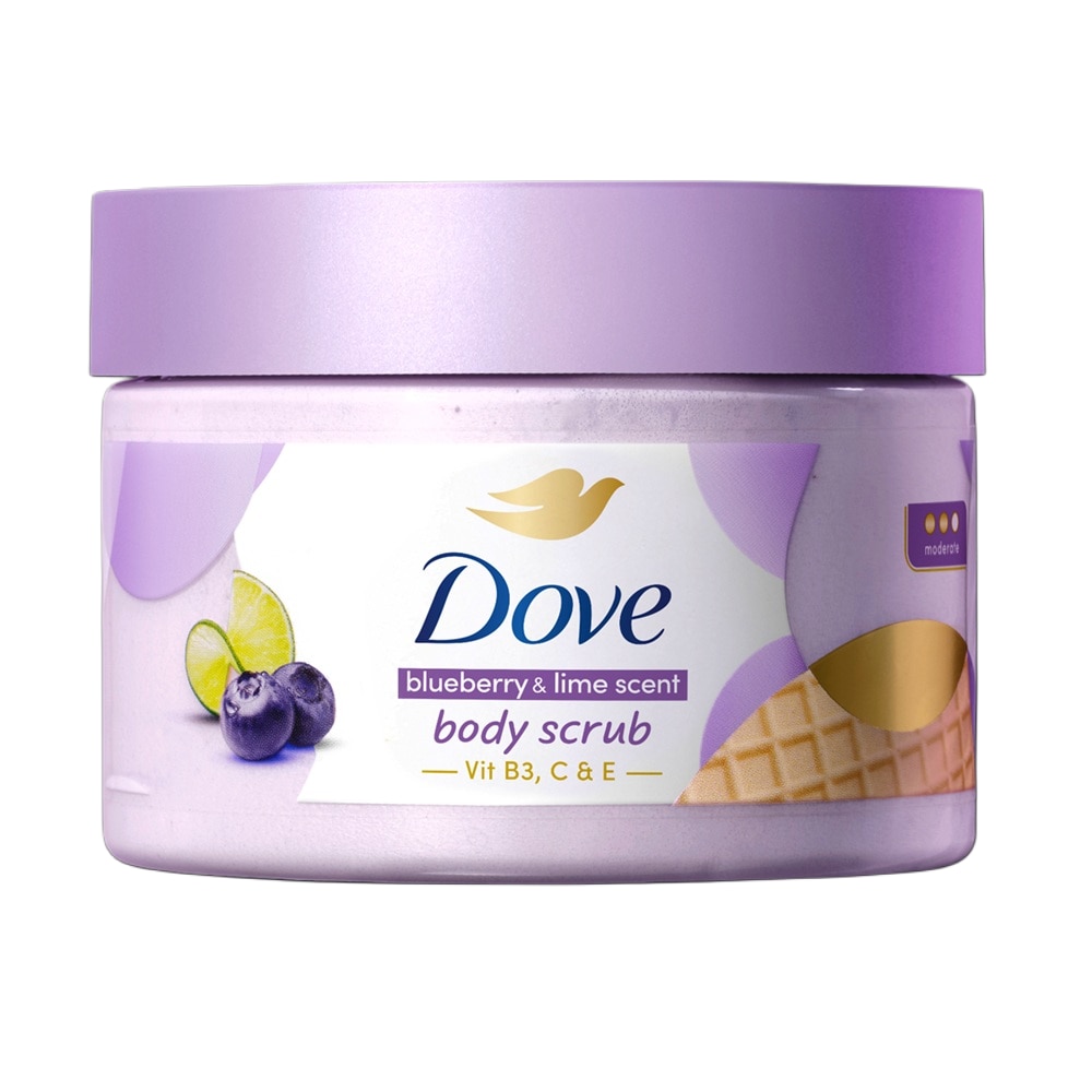 Tẩy Tế Bào Chết Dưỡng Ẩm Toàn Thân Dove Hương Chanh & Việt Quất 280g