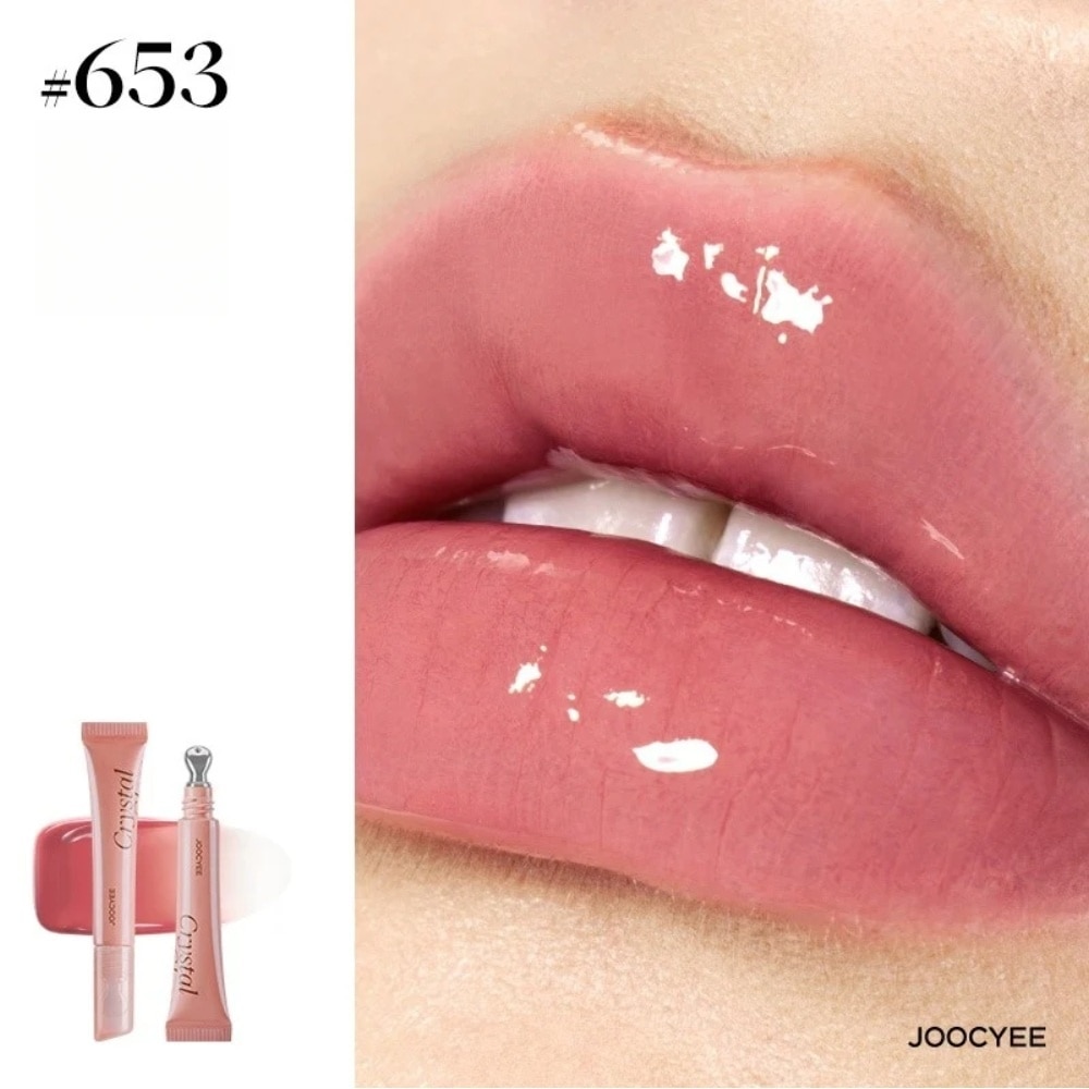 Son Bóng Joocyee Crystal Hydrating Gloss 8ml .#653 Nude Pink image