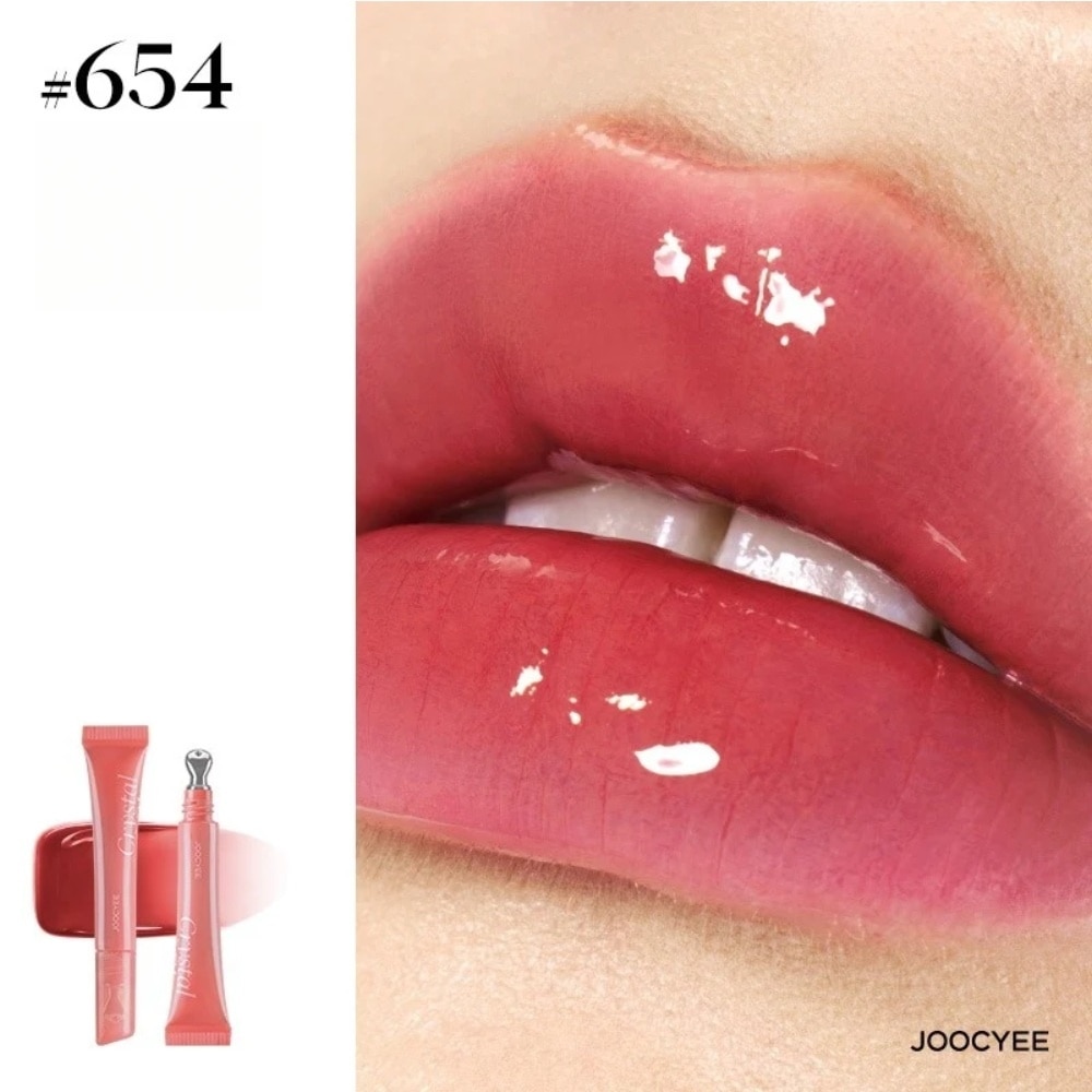 Son Bóng Joocyee Crystal Hydrating Gloss 8ml .#654 Tea Rose image