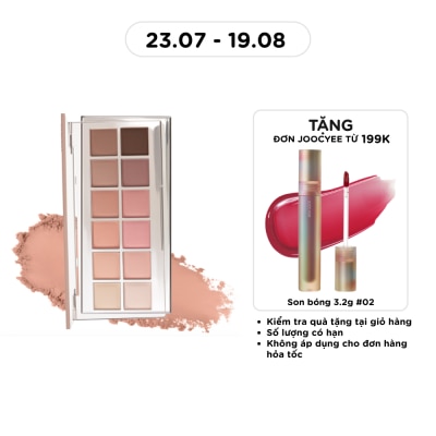 JOOCYEE - Joocyee 12 Shades Eyeshadow Palette 14g .#02 Pink Melon image