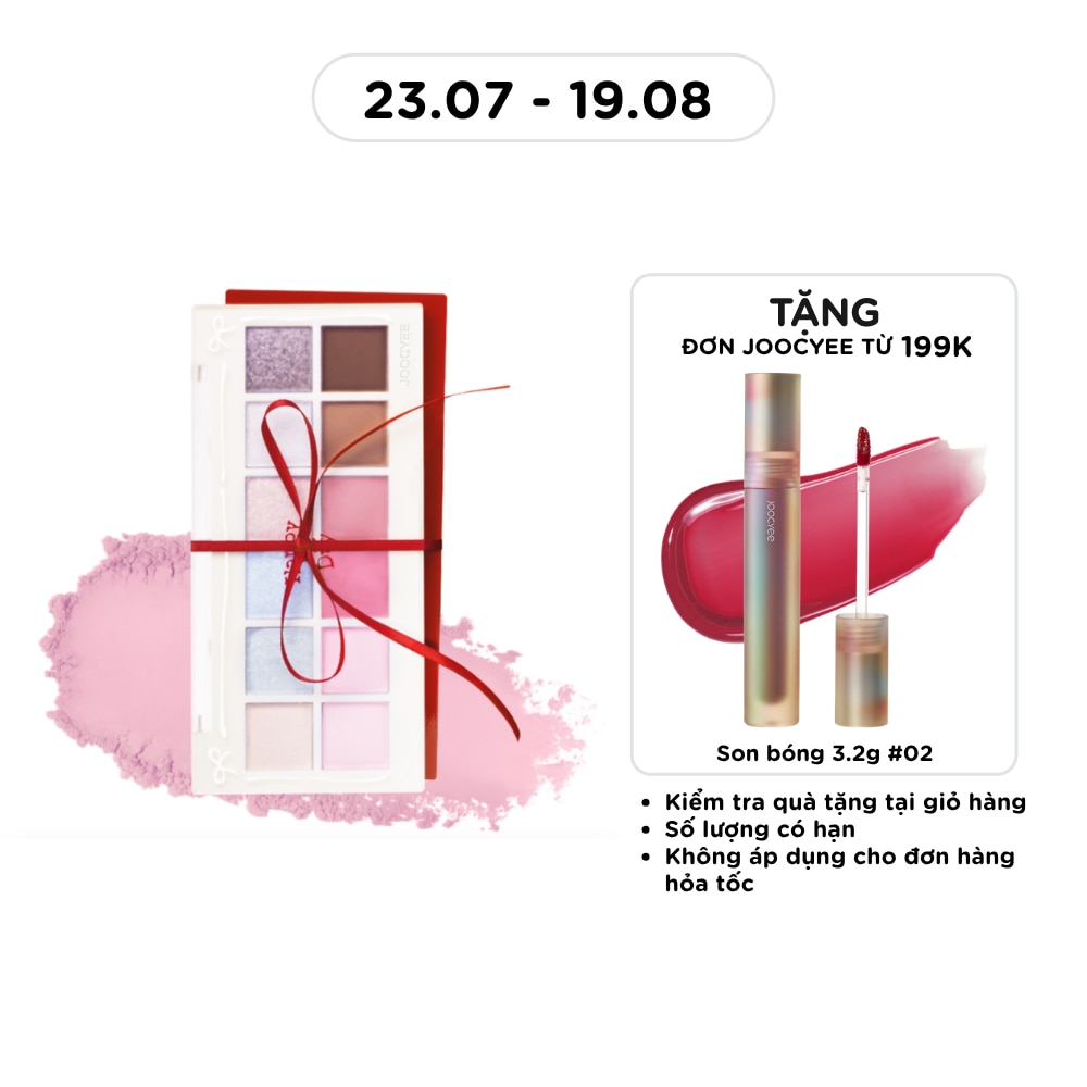 Bảng Phấn Mắt 12 Ô Joocyee 12 Shades Multi-Use Palette 14g .#06 Wish Pink