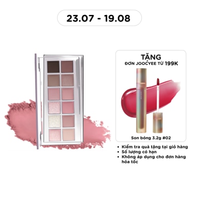 JOOCYEE - Joocyee 12 Shades Eyeshadow Palette 14g .#07 Pink Mist Isle image
