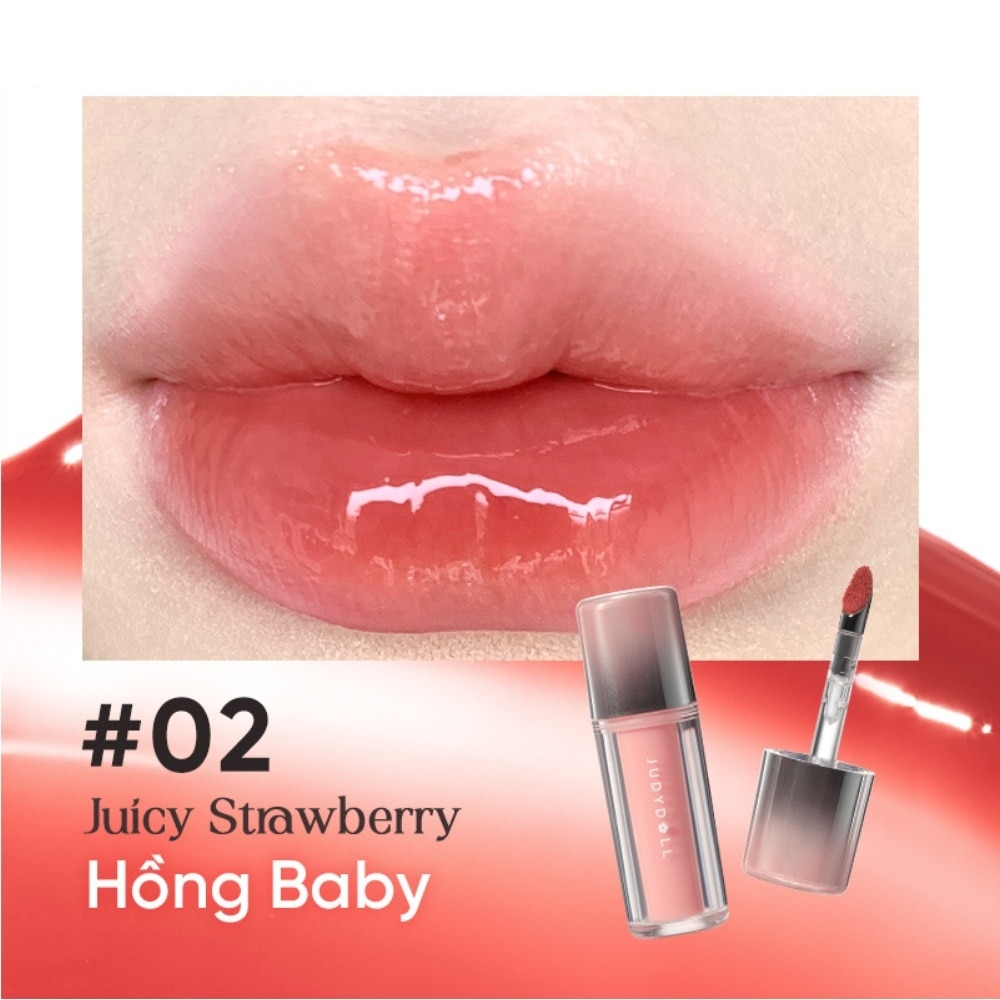 Son Bóng Judydoll Dual Flash Watery Lip Gloss 2.4g .#02 image