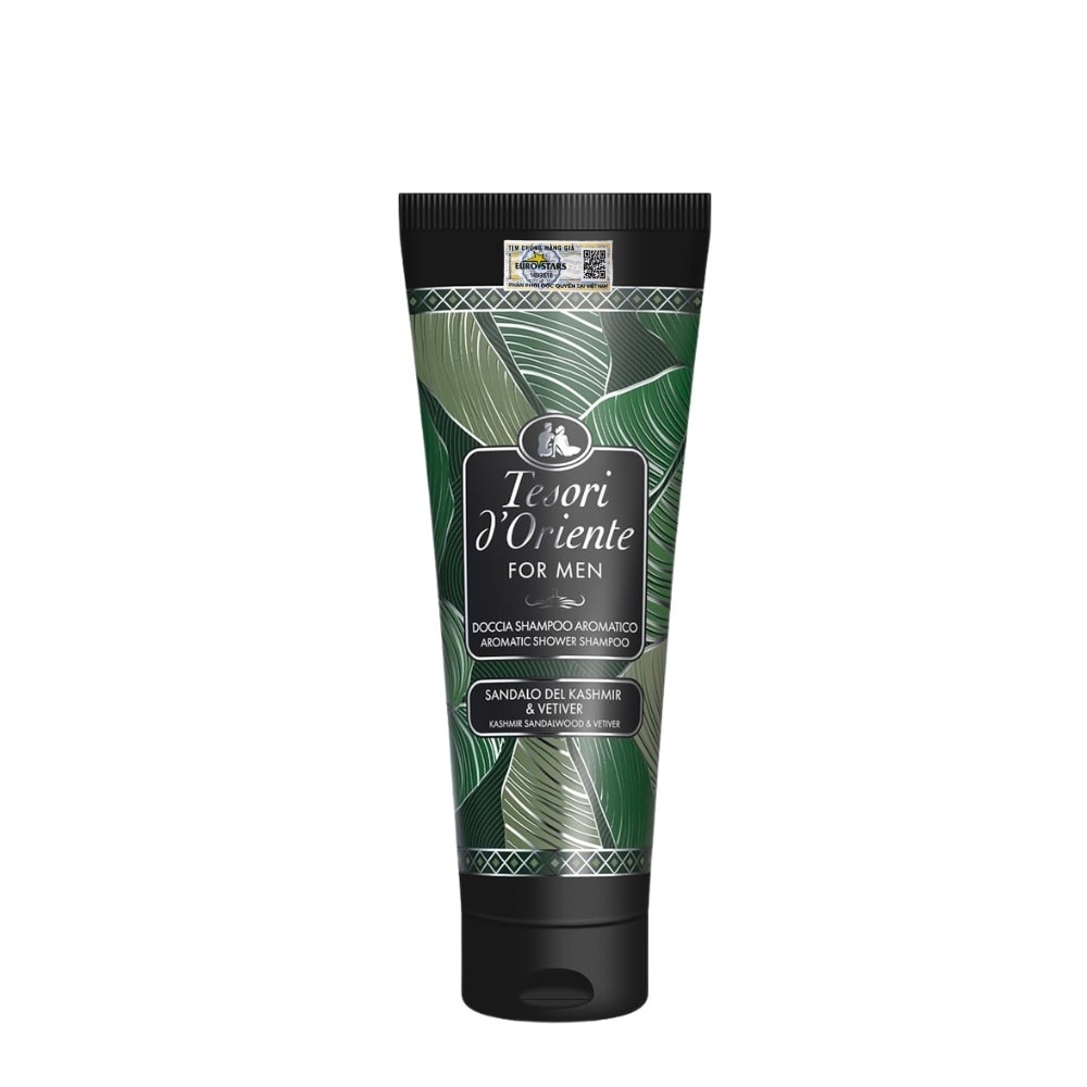 Sữa Tắm Nước Hoa Cho Nam Tesori d'Oriente Shower Shampoo Sandalwood & Vetiver Hương Gỗ Đàn Hương 250ml image