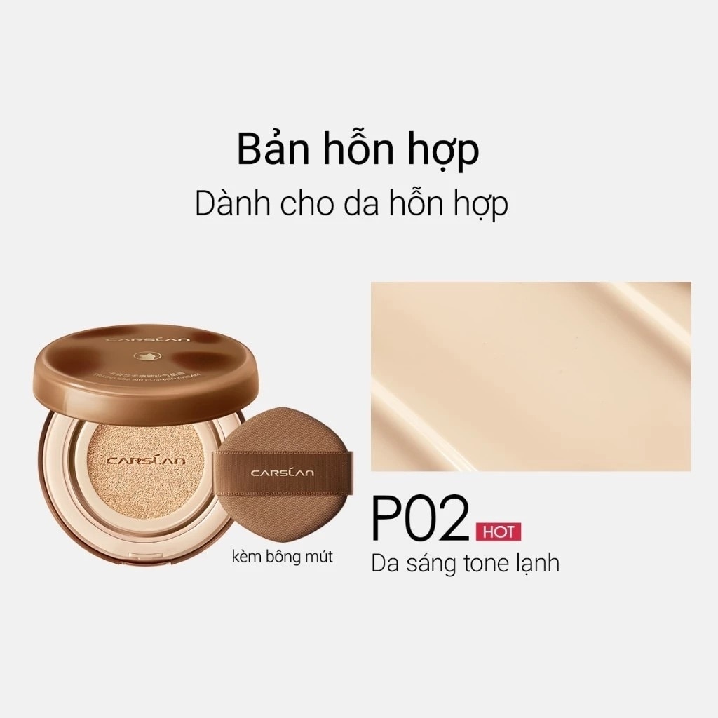 Phấn Nước Hỗn Hợp Carslan Traceless Air Cushion Cream 13.5g .# P02