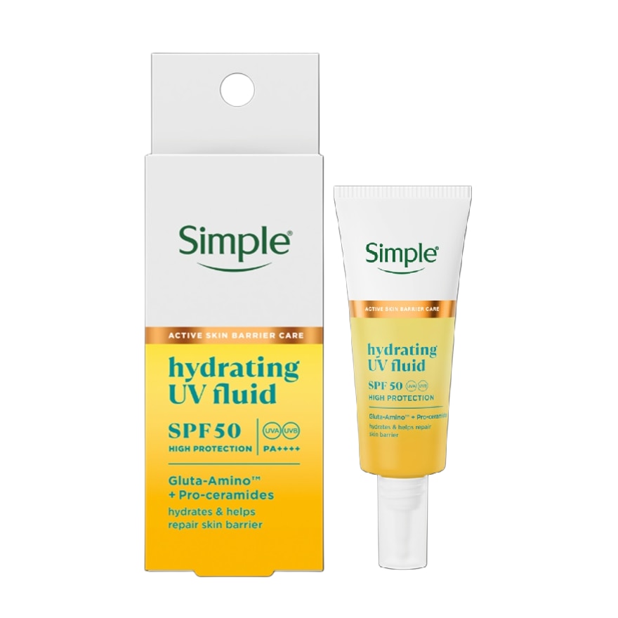 Kem Chống Nắng Dưỡng Da Trông Căng Mướt Simple Hydrating UV Fluid SPF50 PA++++ 40ml