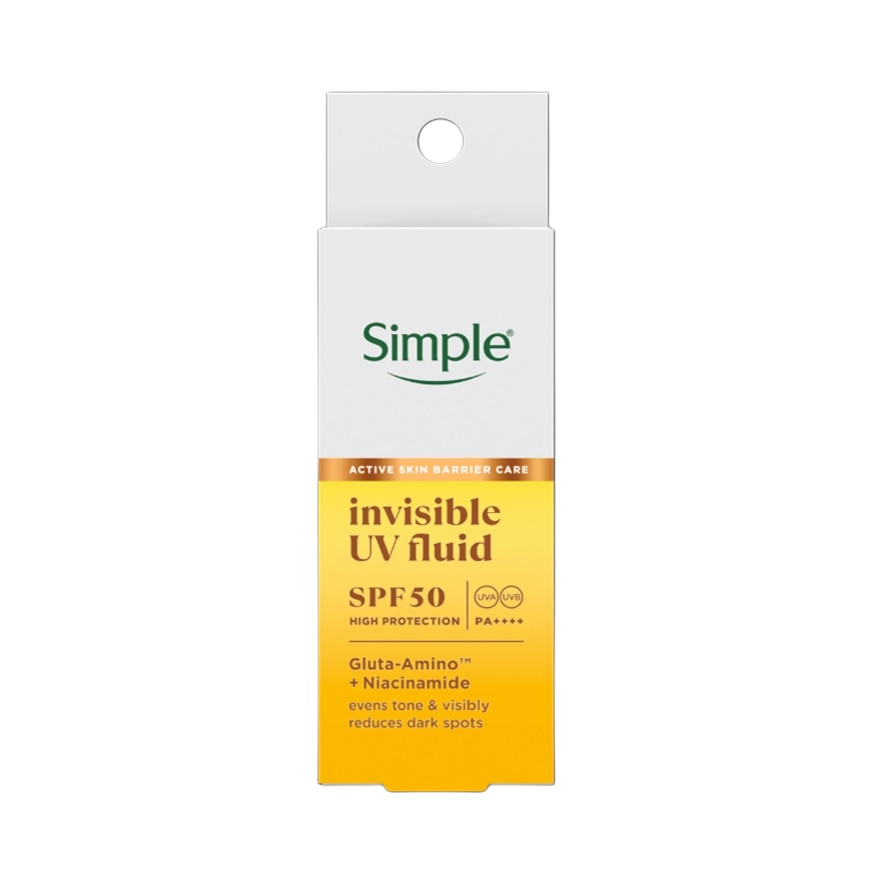 Kem Chống Nắng Mỏng Nhẹ Tệp Màu Da Simple Invisible UV Fluid SPF50 PA++++ 40ml