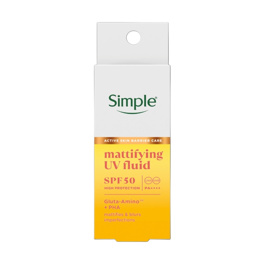 Kem Chống Nắng Kiềm Dầu Thoáng Mịn Simple Mattifying UV Fluid SPF50 PA++++ 40ml