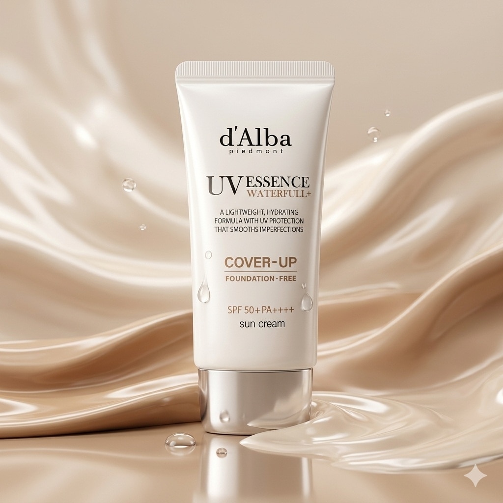 Kem Chống Nắng Nâng Tông d'Alba Waterfull Tone-Up Sun Cream (Cover Beige) SPF50+ PA++++ 50ml image