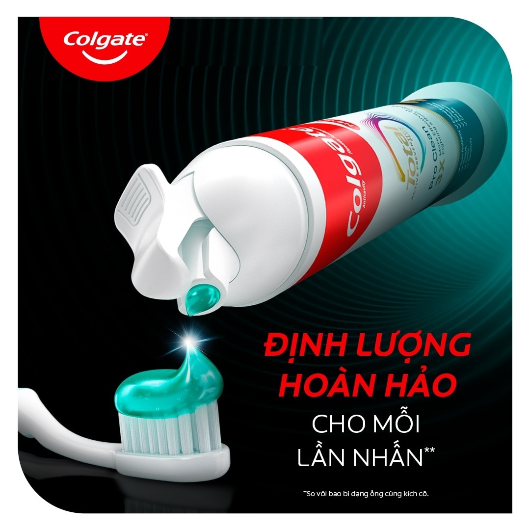 Kem Đánh Răng Colgate Total Pro Clean Vòi Nhấn Thông Minh 130g image
