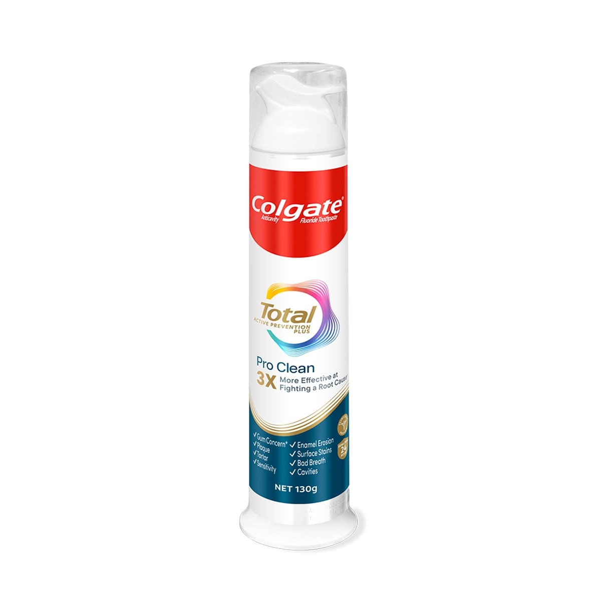 Kem Đánh Răng Colgate Total Pro Clean Vòi Nhấn Thông Minh 130g image