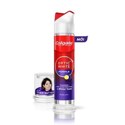 COLGATE - Colgate Optic White Purple Beads Toothpaste Pump 130g