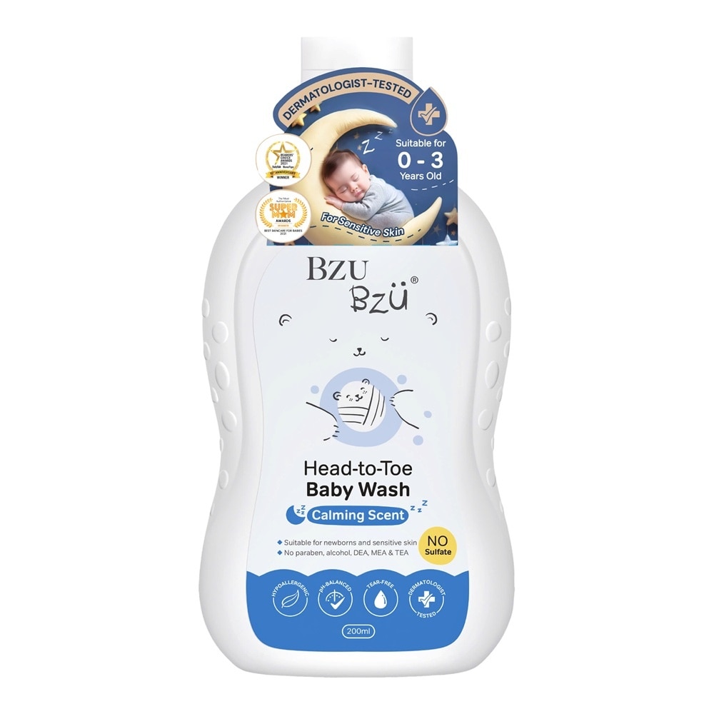 Sữa Tắm Gội Trẻ Em Bzu Bzu Head-To-Toe Baby Wash Calming Scent 200ml image