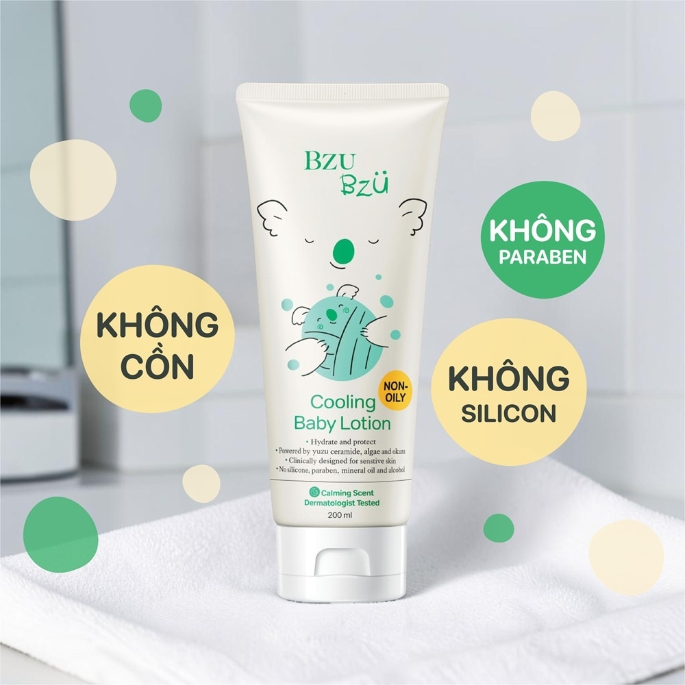 Sữa Dưỡng Thể Trẻ Em Bzu Bzu Cooling Baby Lotion Dịu Mát 200ml image