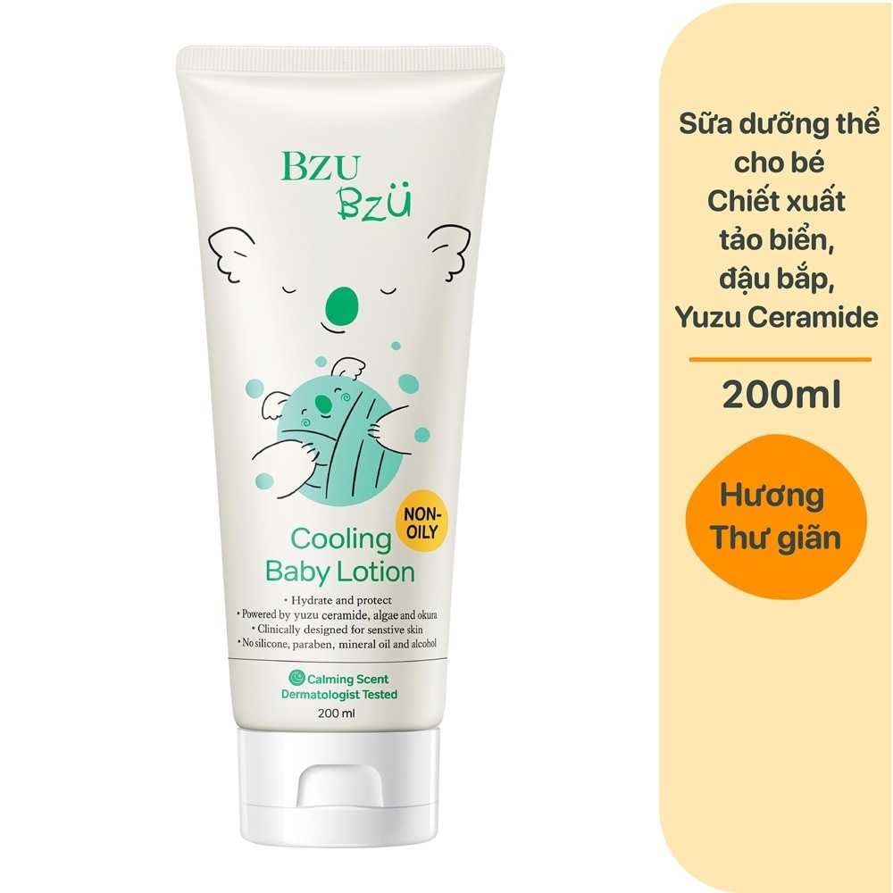 Sữa Dưỡng Thể Trẻ Em Bzu Bzu Cooling Baby Lotion Dịu Mát 200ml image