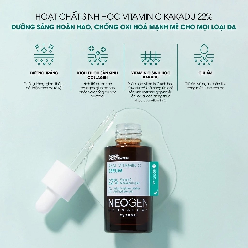 Tinh Chất Neogen Dermalogy Real Vitamin C Serum - Vitamin C & Kakadu C-Ple X 32g image