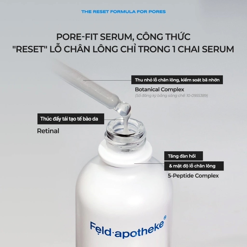 Tinh Chất Cấp Ẩm, Thu Nhỏ Lỗ Chân Lông Feldapotheke Pore Fit Serum 50ml image