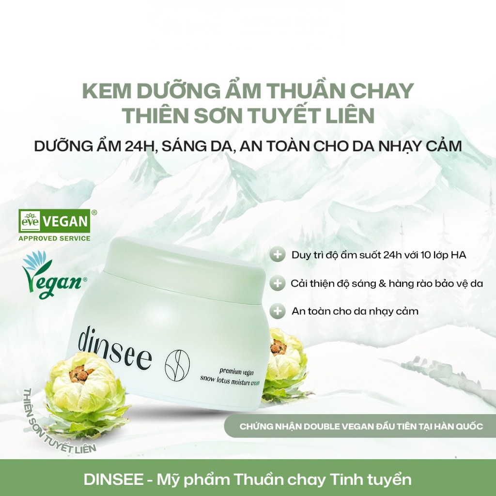 Dinsee Premium Vegan Snow Lotus Moisture Cream 50ml image