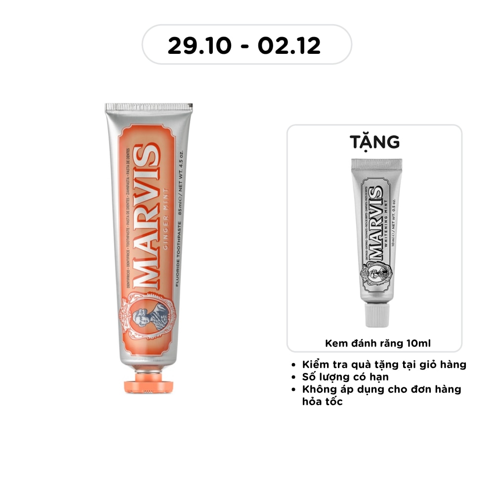 Kem Đánh Răng Marvis Ginger Mint 85ml