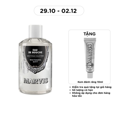 MARVIS Nước Súc Miệng Marvis Mouthwash Whitening Mint 400ml image