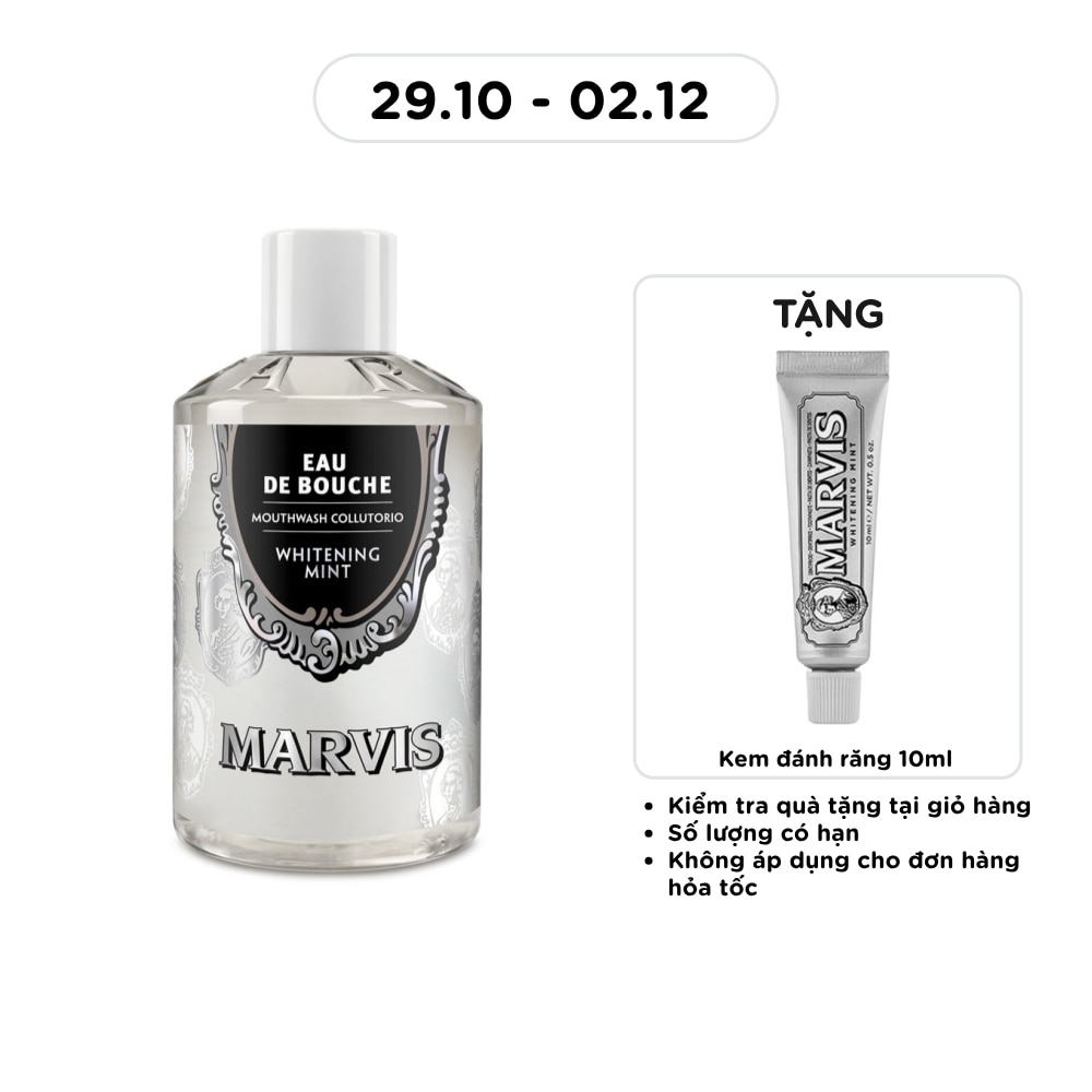 Nước Súc Miệng Marvis Mouthwash Whitening Mint 400ml image