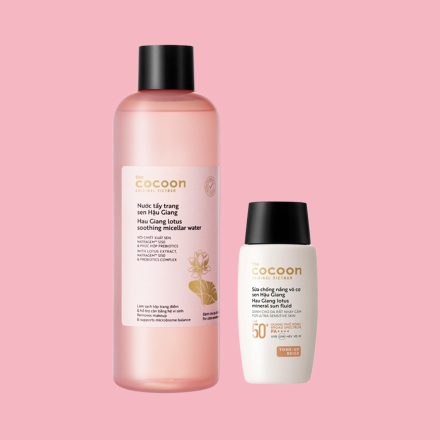 Combo Cocon Sen Hậu Giang(Sữa Chống Nắng 50ml + Nước Tẩy Trang 500ml) image