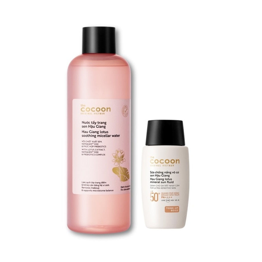 Combo Cocon Sen Hậu Giang(Sữa Chống Nắng 50ml + Nước Tẩy Trang 500ml) image