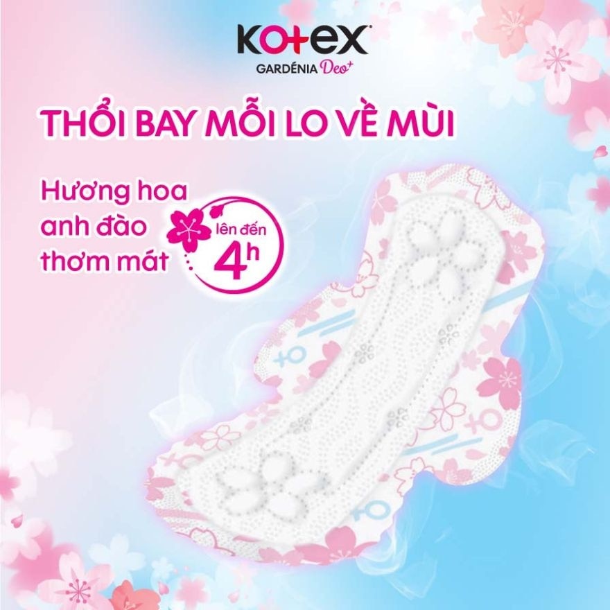 Băng Vệ Sinh Kotex Hoa Anh Đào Siêu Mỏng Cánh 23cm 20 Miếng image