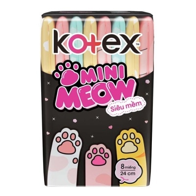 KOTEX - Kotex Mini Meow Super Soft Wings 24cm 8pcs image