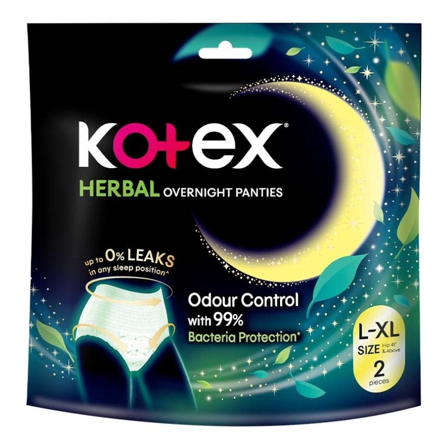 Băng Vệ Sinh Dạng Quần Kotex Herbal Size L/XL 2 Miếng image