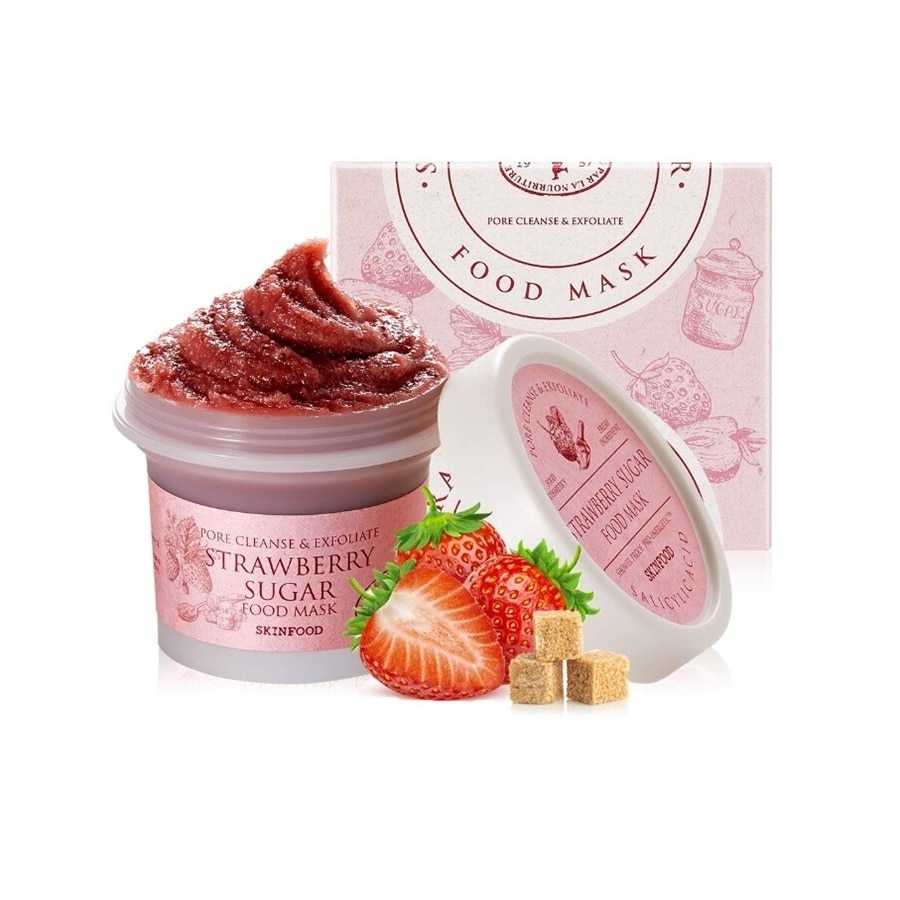 Mặt Nạ Đường Và Dâu Tây Skinfood Dưỡng Ẩm Và Làm Sạch Lỗ Chân Lông 120g image