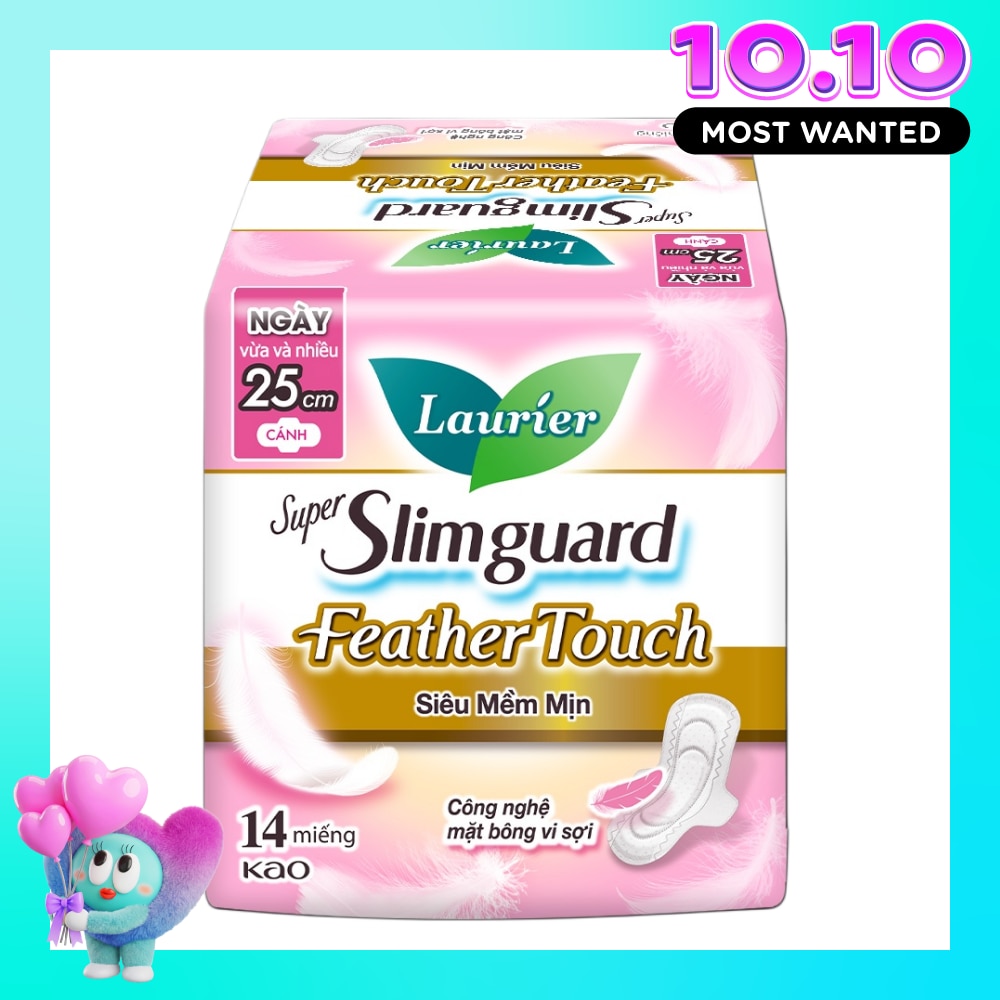 Laurier Super Slimguard Feather Touch 25cm 14pcs