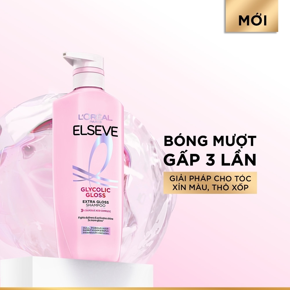 Dầu Gội L'oreal Elseve Glycolic Gloss Extra Gloss Shampoo 620ml image