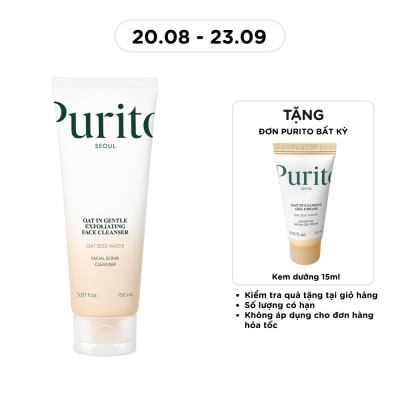PURITO Sữa Rửa Mặt Purito Oat In Gentle Exfoliating Face Cleanser 150ml image